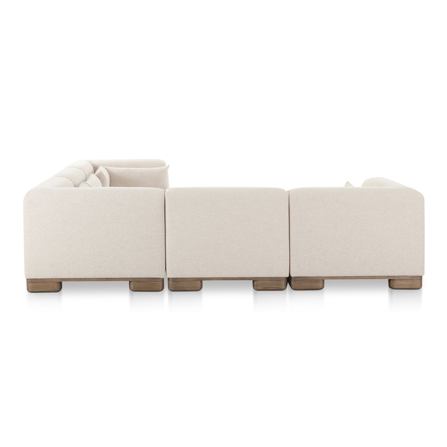 June Beige Classic L-Shaped Modular Sectional
