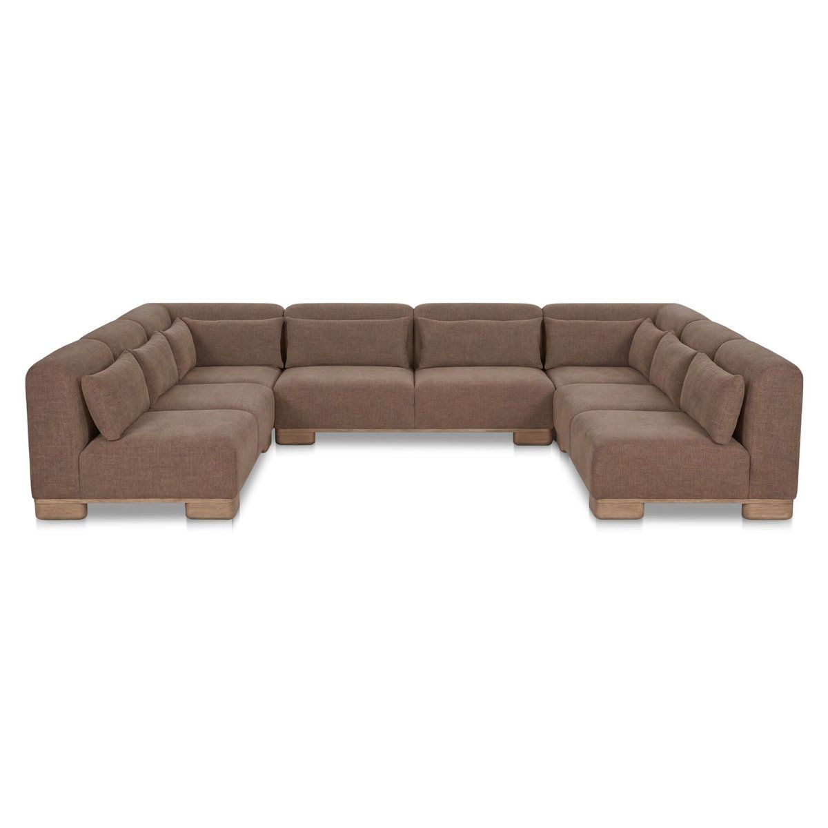 June Performance Fabric U-Shaped Modular Sectional
