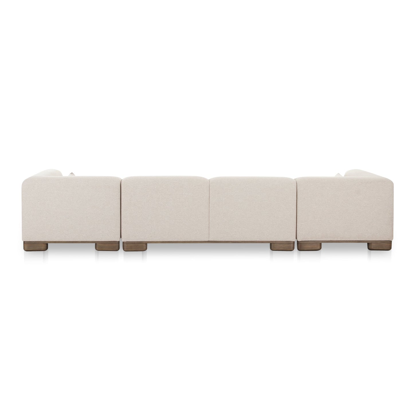 June Oatmeal U-Shaped Modular Sectional