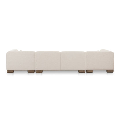 June Oatmeal U-Shaped Modular Sectional