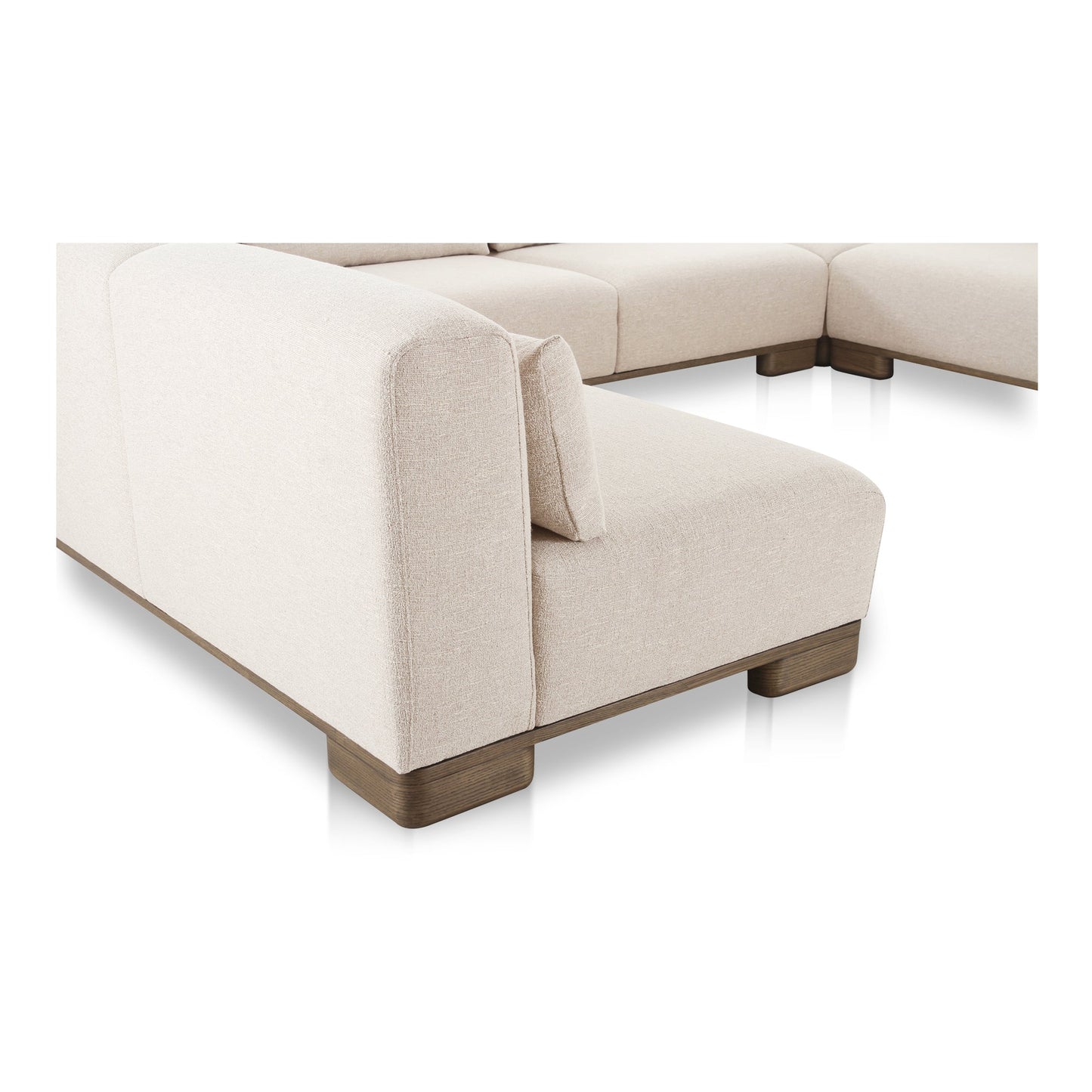 June Oatmeal U-Shaped Modular Sectional