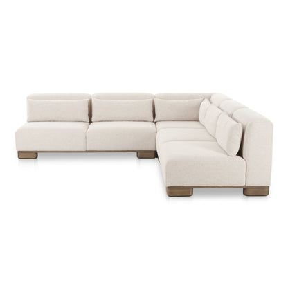 June Oatmeal Corner Modular Sectional