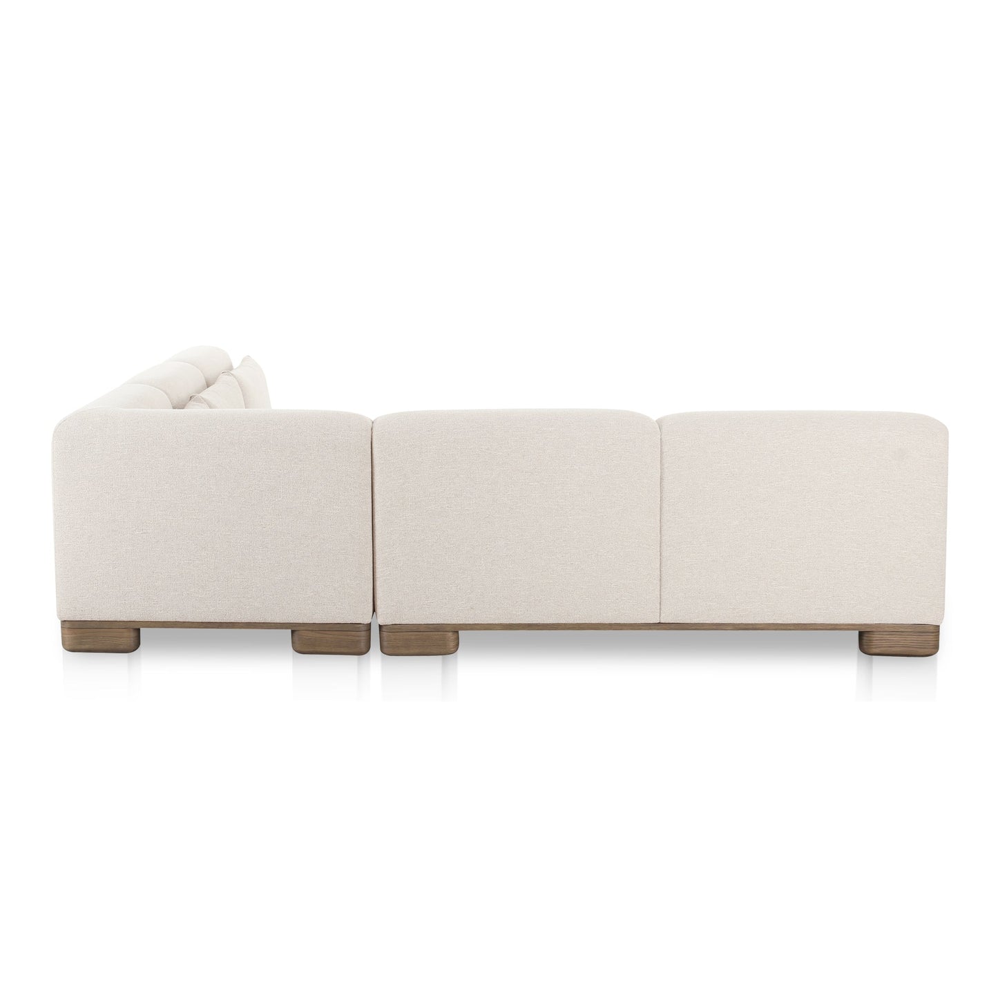June Oatmeal Corner Modular Sectional