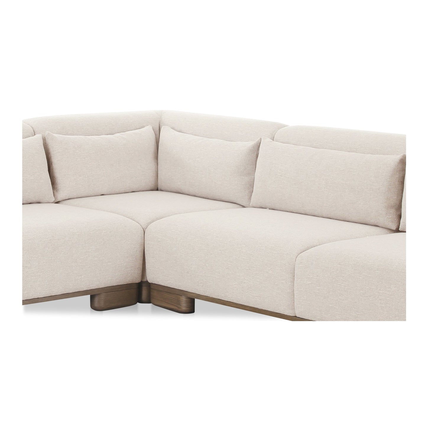 June Oatmeal Corner Modular Sectional