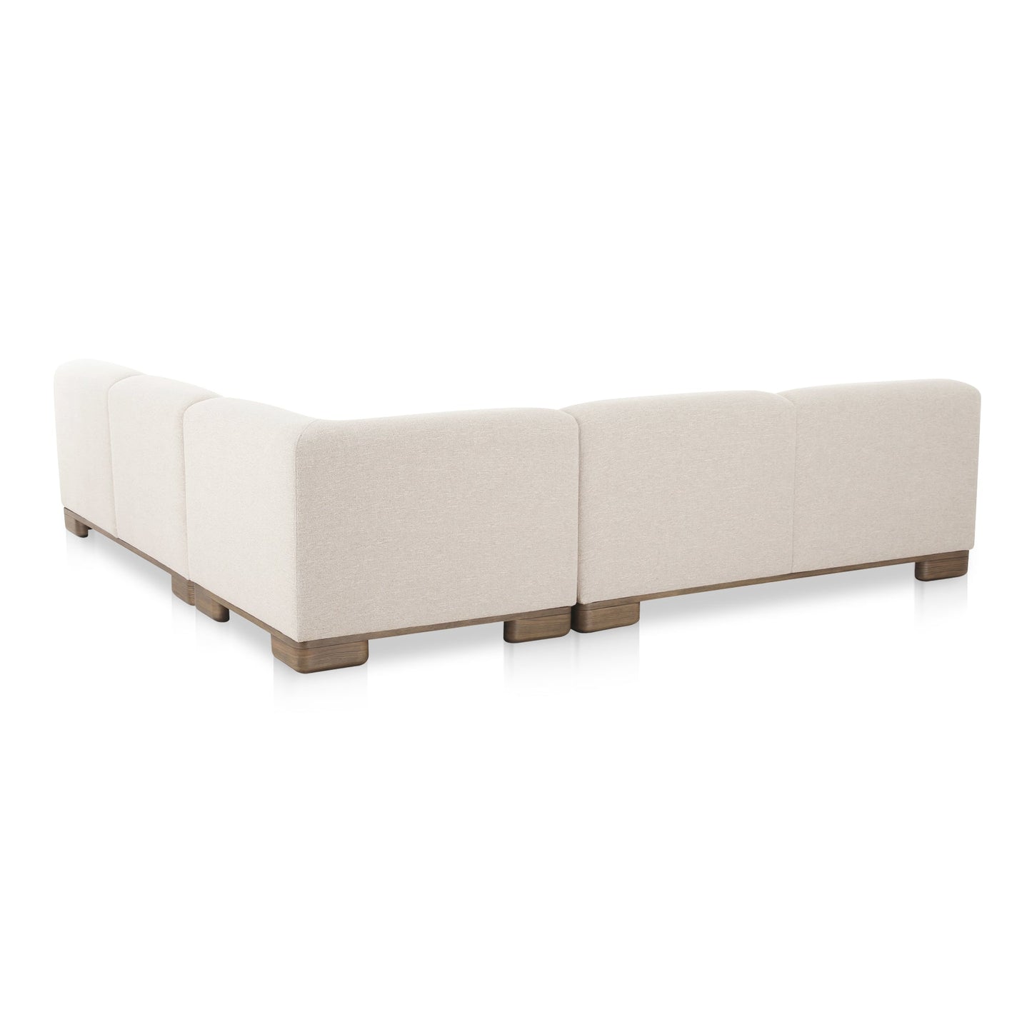 June Oatmeal Corner Modular Sectional