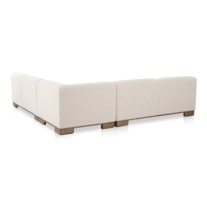 June Oatmeal Corner Modular Sectional