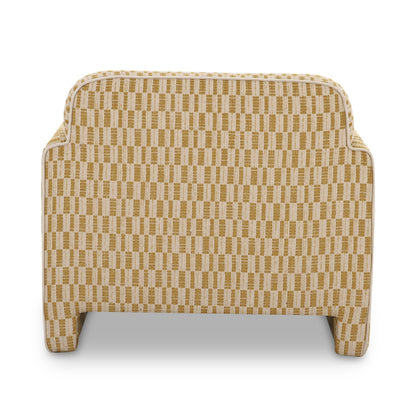 Leo Modern Geometric Design Accent Chair