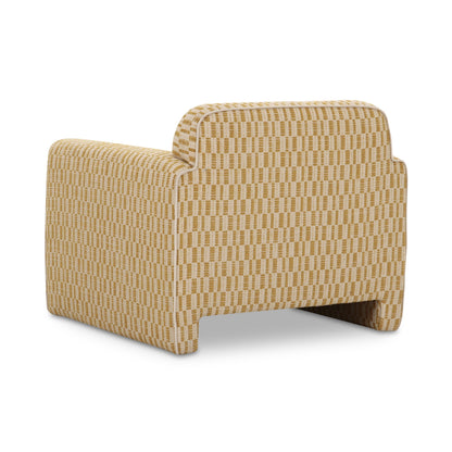 Leo Modern Geometric Design Accent Chair