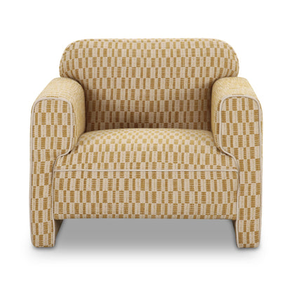 Leo Modern Geometric Design Accent Chair