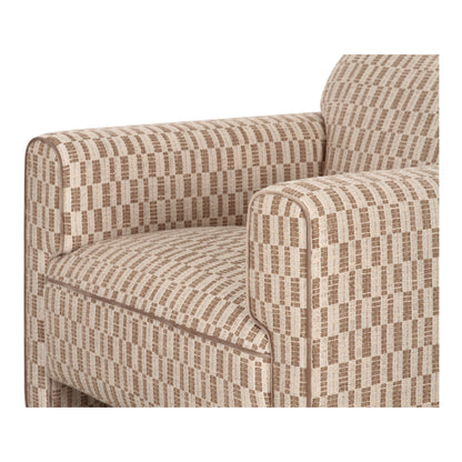 Leo Modern Geometric Design Accent Chair
