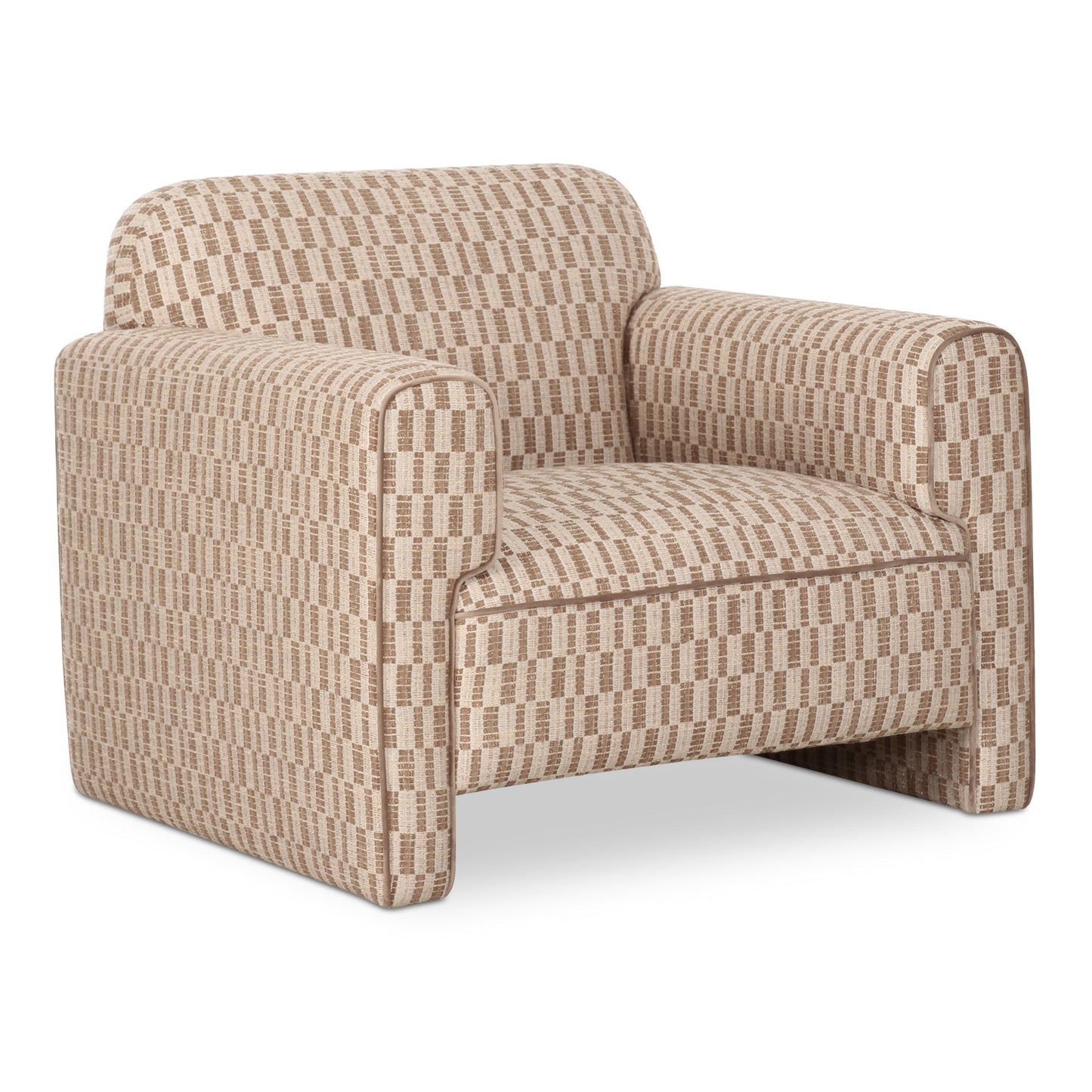 Leo Modern Geometric Design Accent Chair