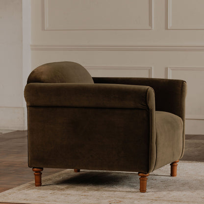 Harmony Modern Birch Legs Accent Chair