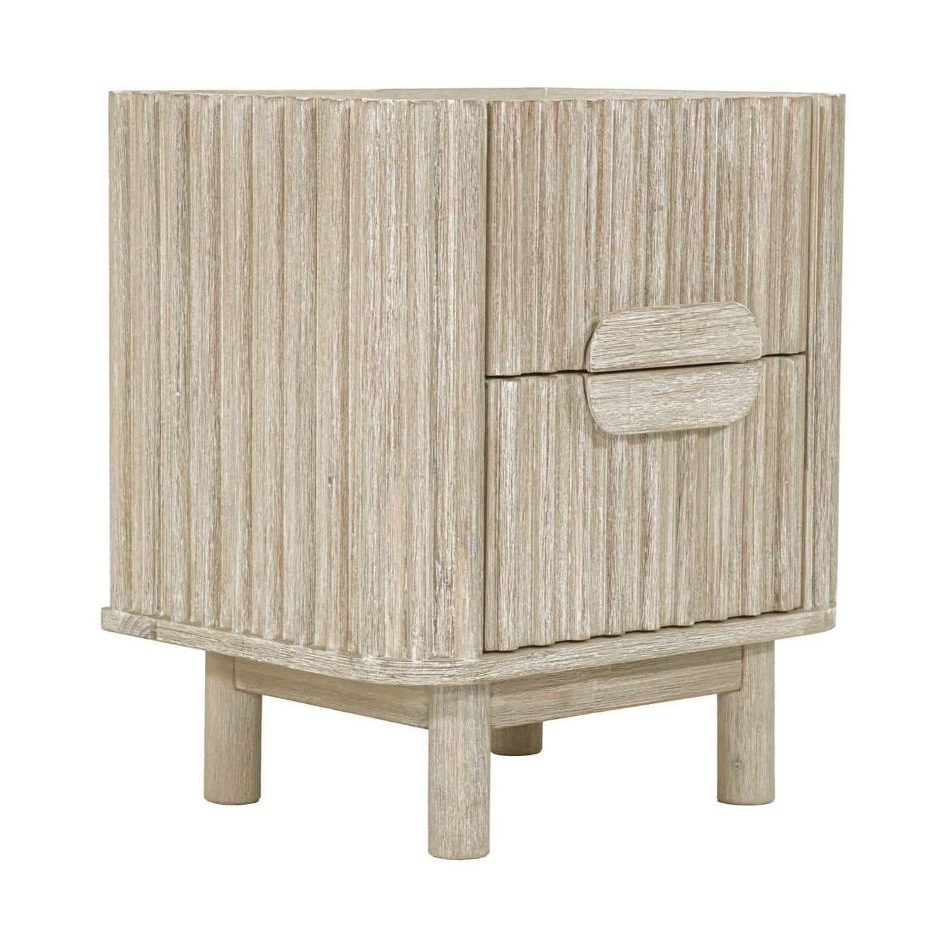 Oasis Two Drawers Wood Nightstand