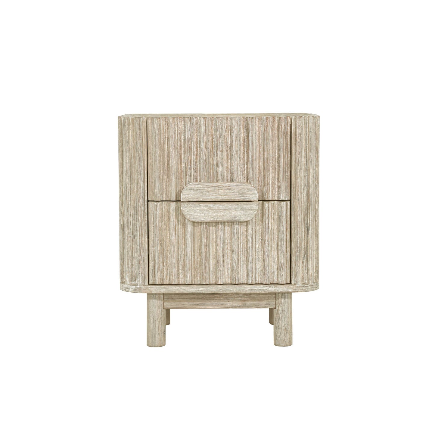 Oasis Two Drawers Wood Nightstand