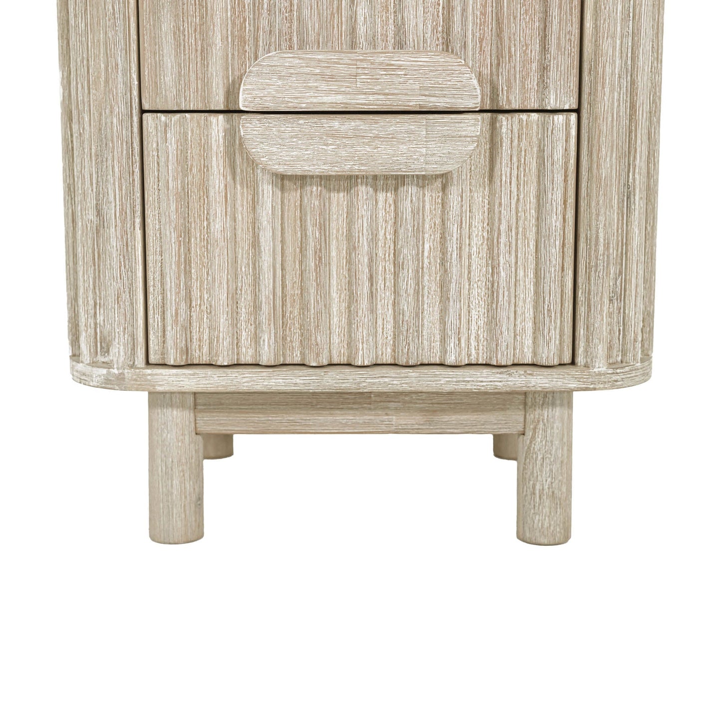 Oasis Two Drawers Wood Nightstand