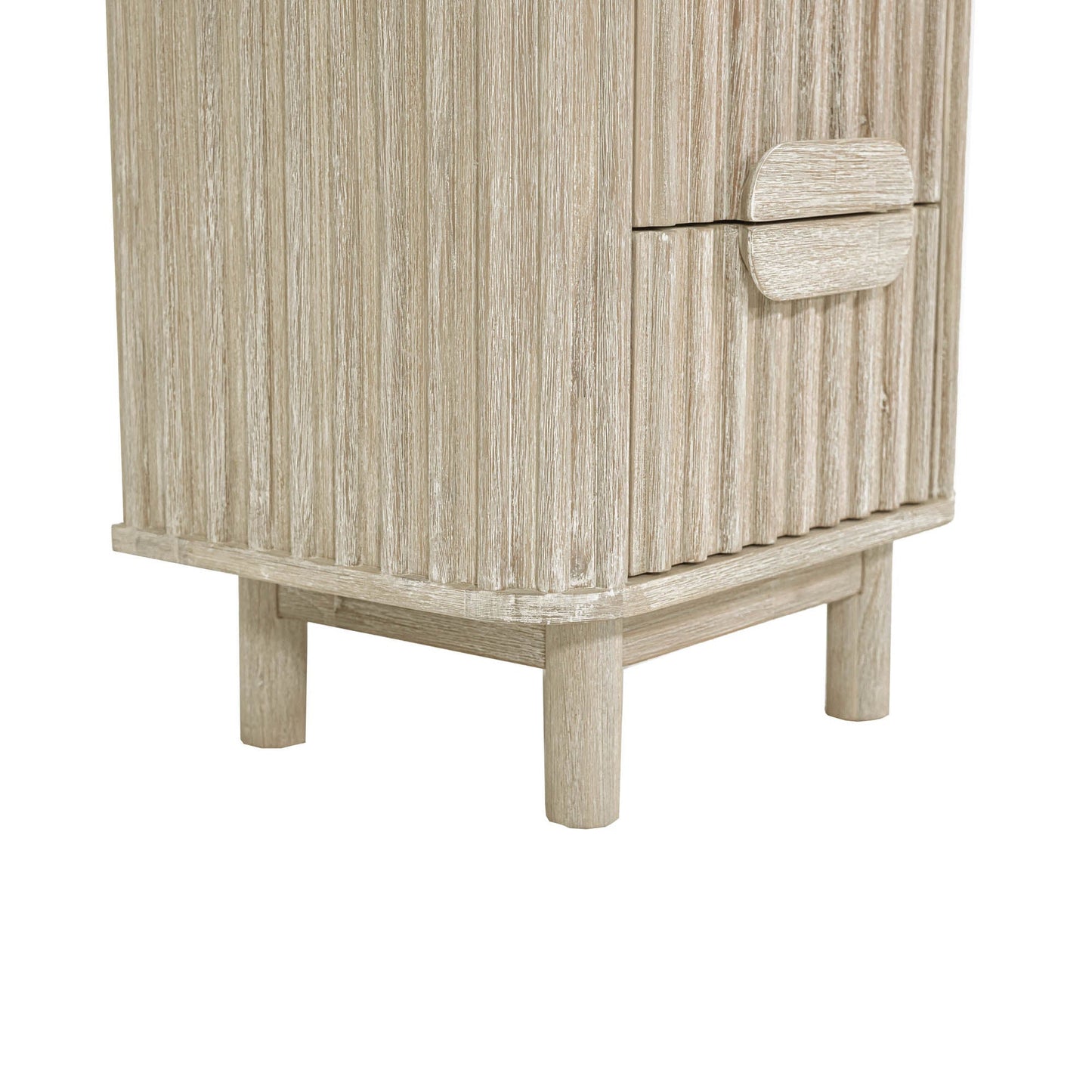Oasis Two Drawers Wood Nightstand