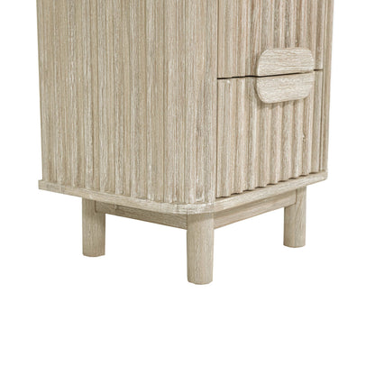 Oasis Two Drawers Wood Nightstand