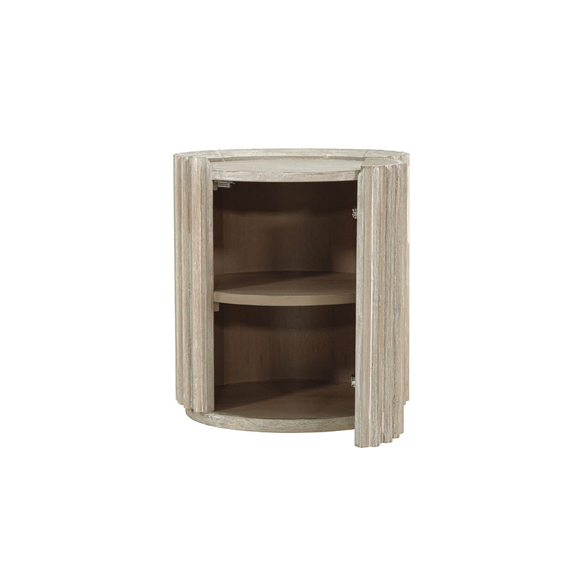 LH Home Oasis Solid Wooden Storage Side Table