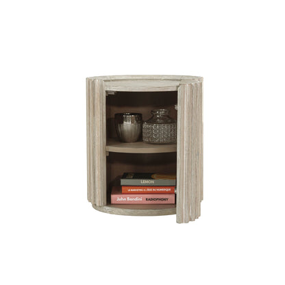 LH Home Oasis Solid Wooden Storage Side Table