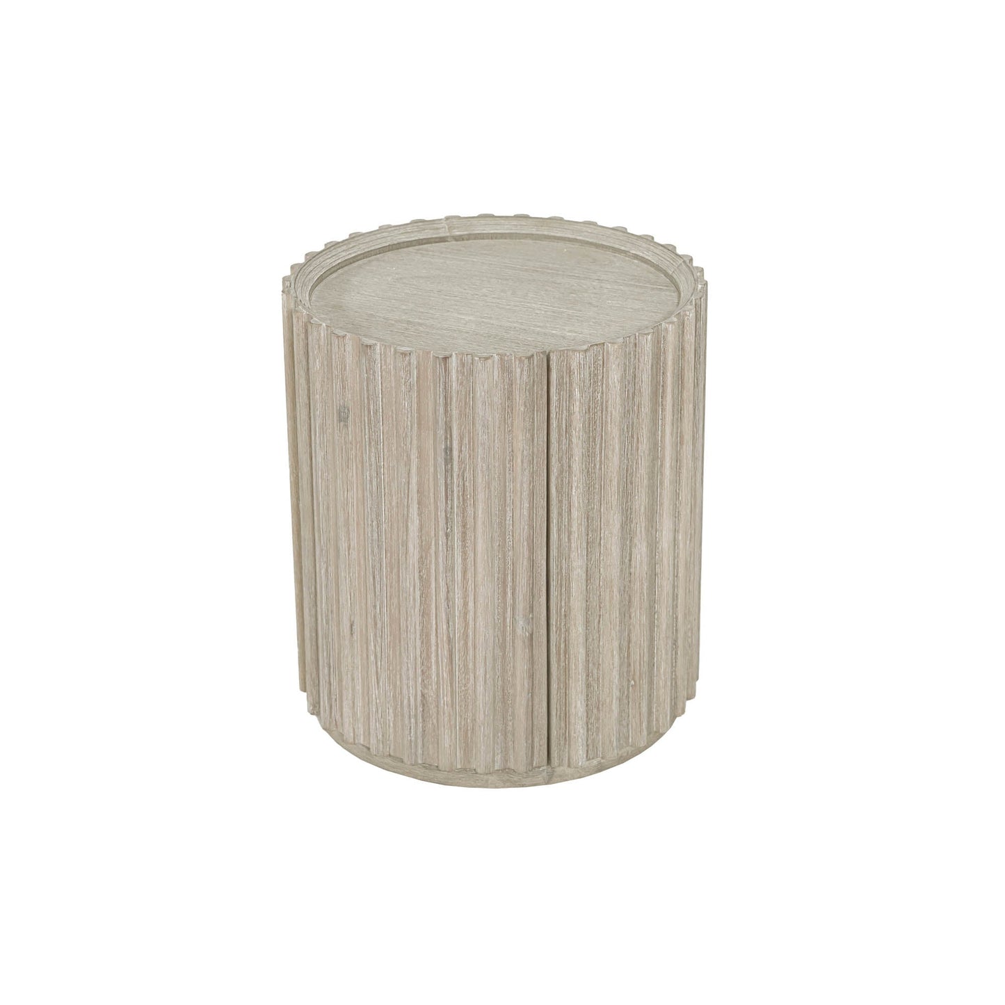 LH Home Oasis Solid Wooden Storage Side Table