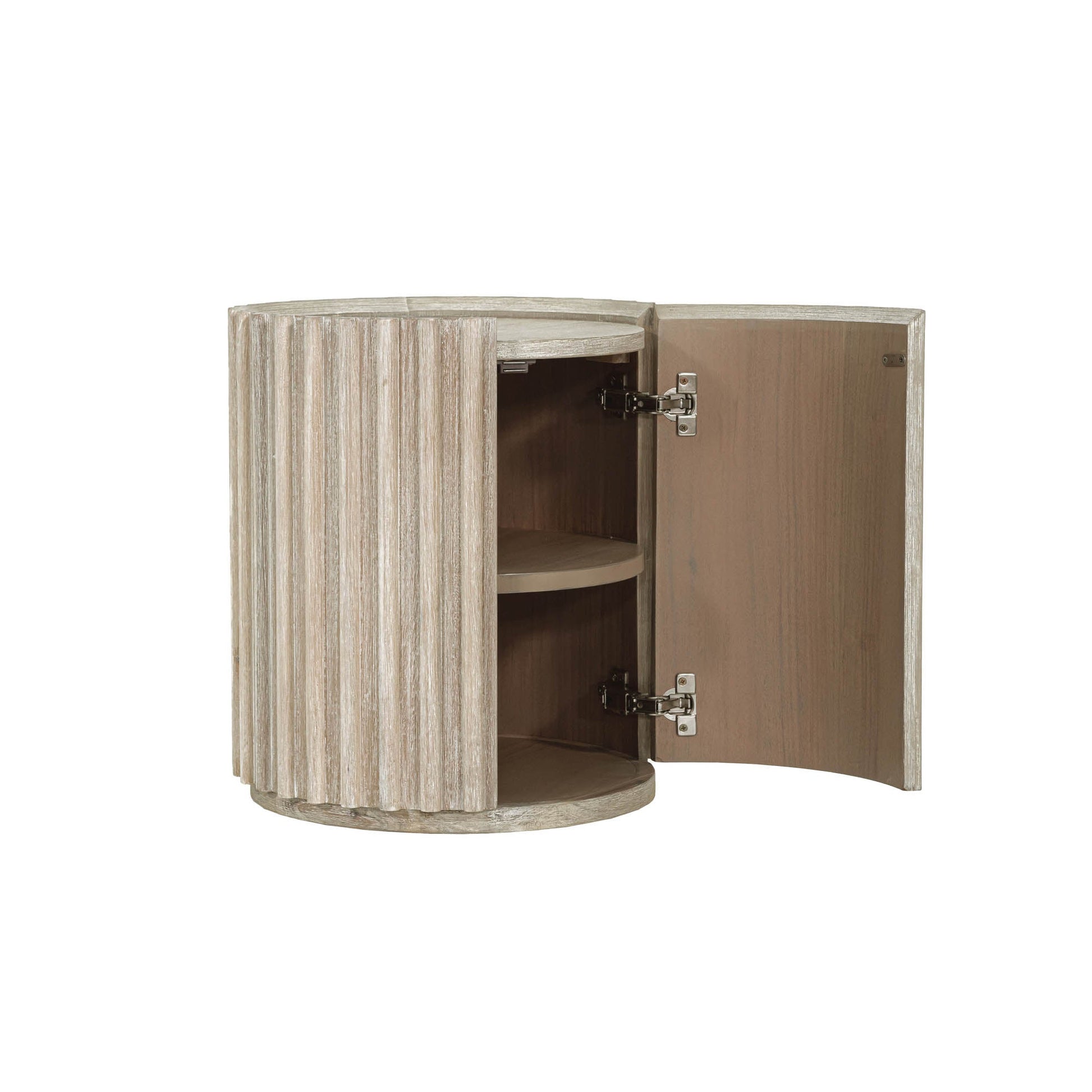 LH Home Oasis Solid Wooden Storage Side Table