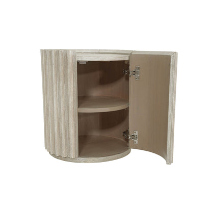 LH Home Oasis Solid Wooden Storage Side Table