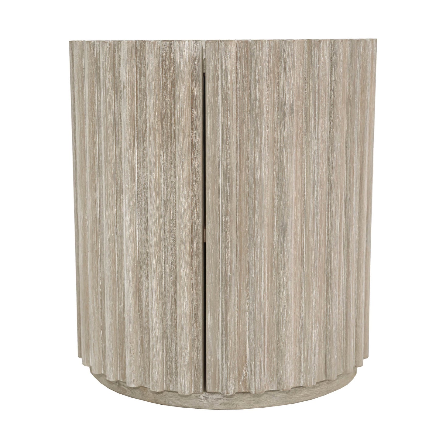 LH Home Oasis Solid Wooden Storage Side Table