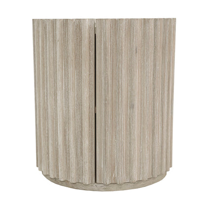 LH Home Oasis Solid Wooden Storage Side Table