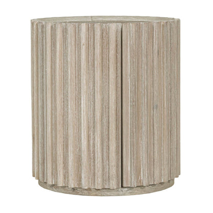 LH Home Oasis Solid Wooden Storage Side Table
