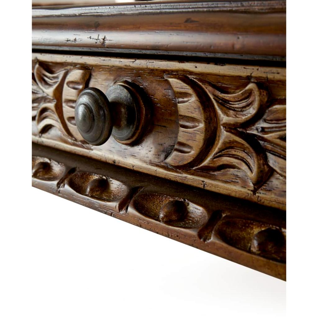 Peninsula Home Velaszquez Three Drawers Wood Desk