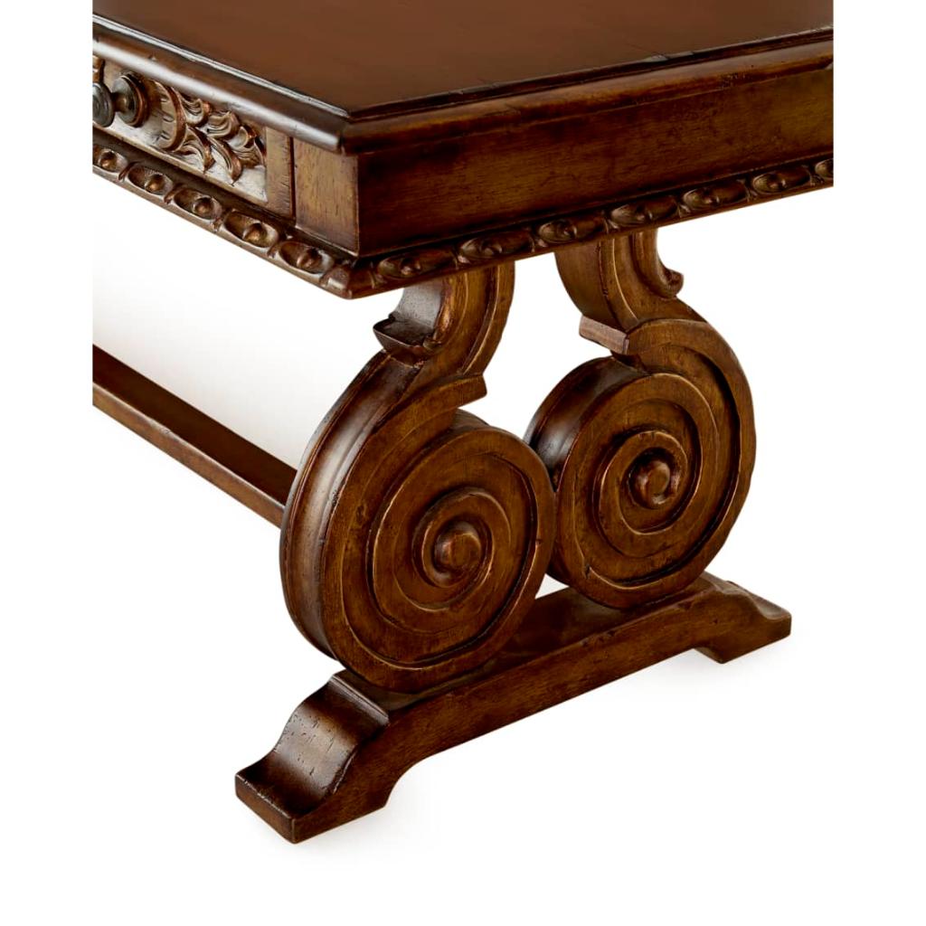 Peninsula Home Velaszquez Three Drawers Wood Desk