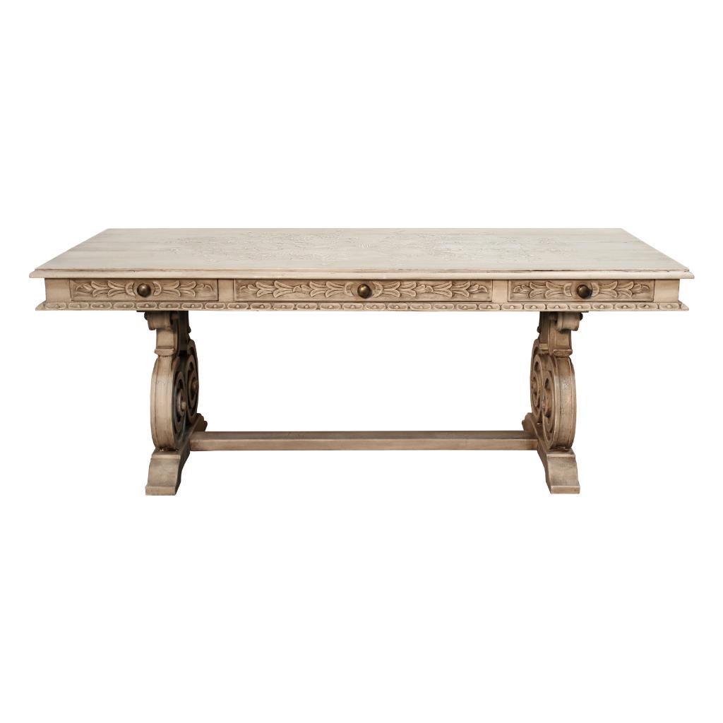 Peninsula Home Velaszquez Three Drawers Wood Desk
