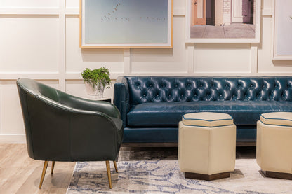 Clara Elegant Style Leather Sofa