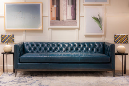 Clara Elegant Style Leather Sofa