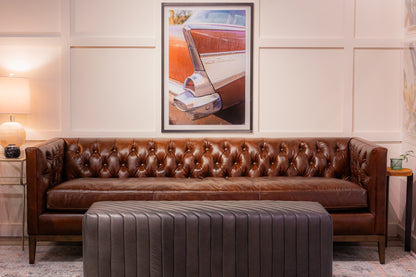 Clara Elegant Style Leather Sofa