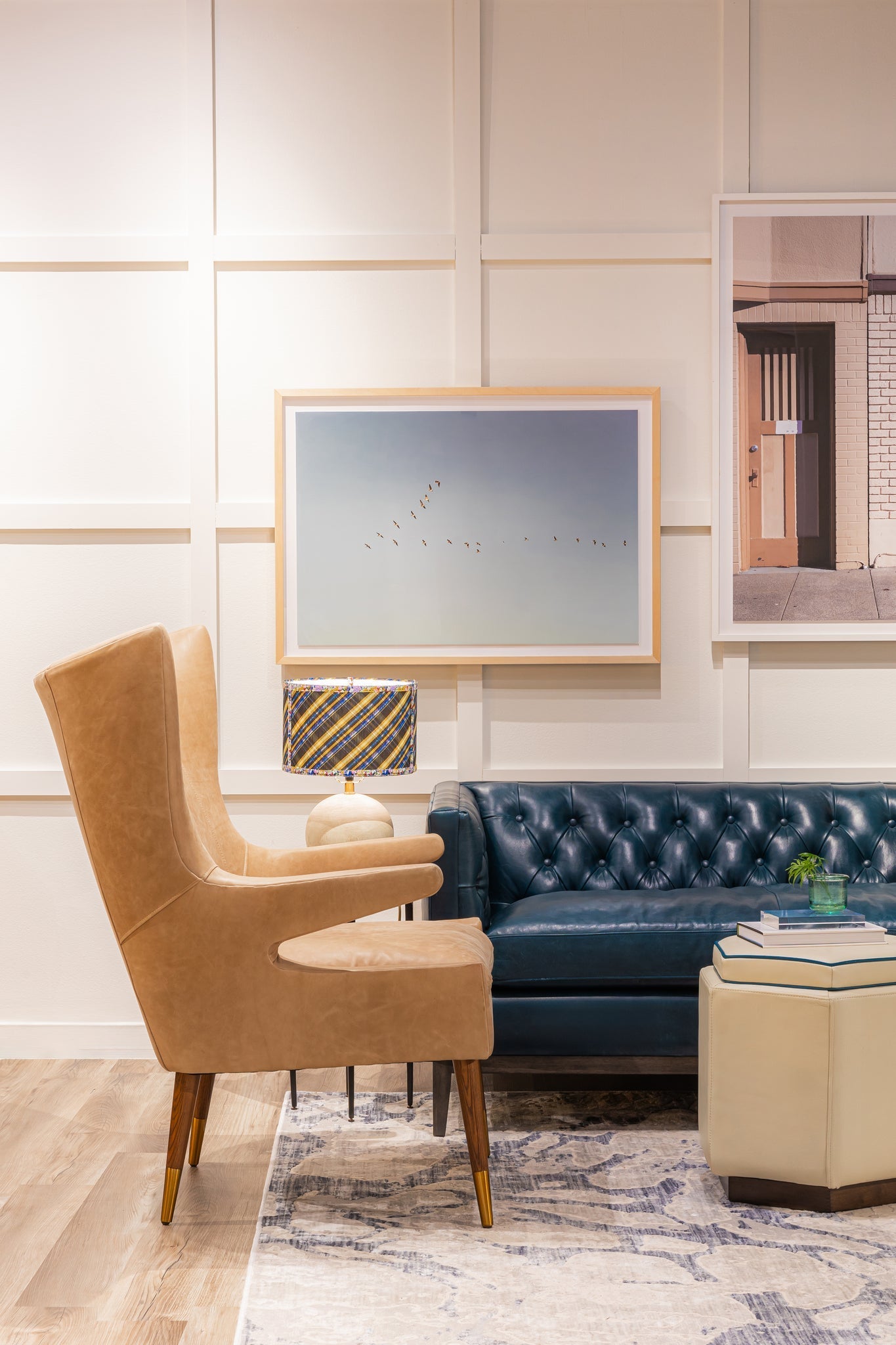 Judy Leather In Collins Celadon Chair