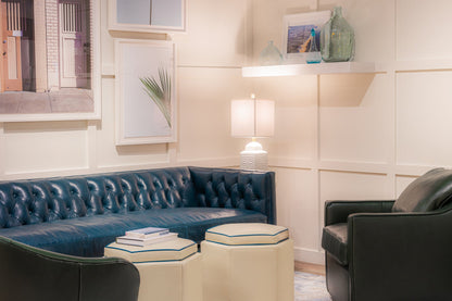 Clara Elegant Style Leather Sofa