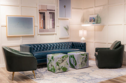 Clara Elegant Style Leather Sofa