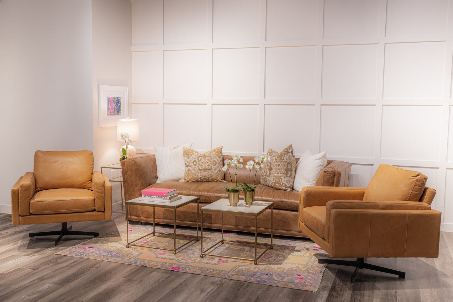 Gloria Modern Style Leather Sofa