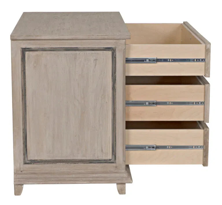 Livingston Durable Wooden 3 Drawers Dresser