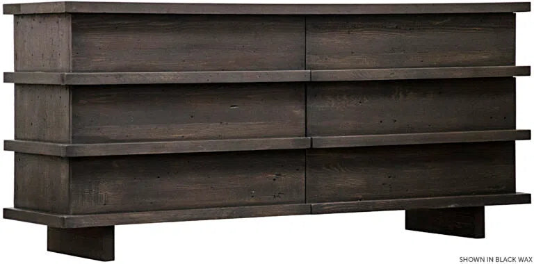 Reclaimed Lumber Bergamot Modern 6 Drawers Dresser