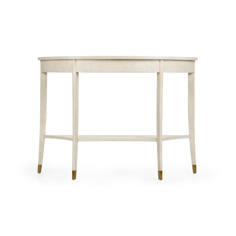 Wildwood Oaklee Demilune Shaped Wood Console Table