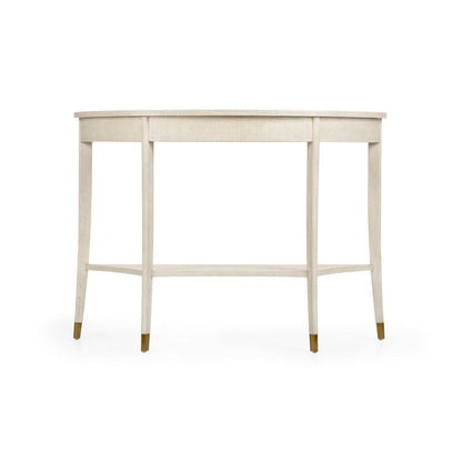 Wildwood Oaklee Demilune Shaped Wood Console Table