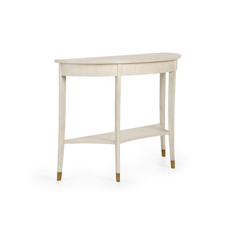 Wildwood Oaklee Demilune Shaped Wood Console Table