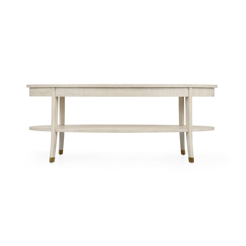 Oaklee Wooden Oval Cocktail Table-Coffee Tables-Wildwood-LOOMLAN
