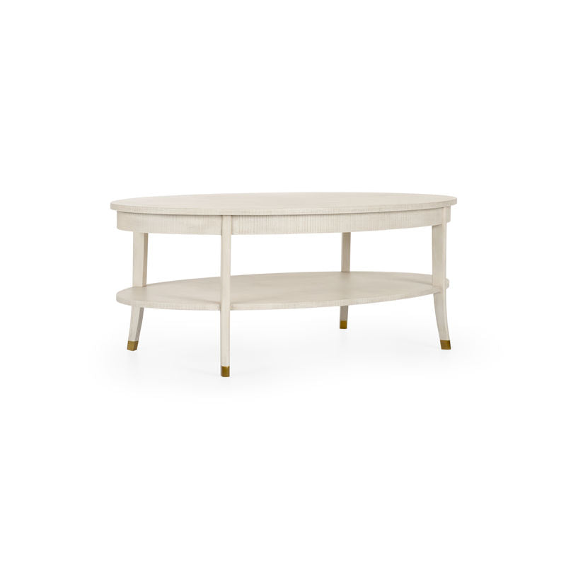 Oaklee Wooden Oval Cocktail Table-Coffee Tables-Wildwood-LOOMLAN