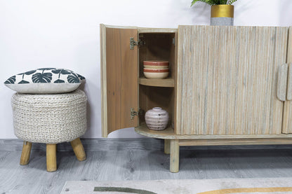 LH Home Oasis Four Doors Wood Sideboard