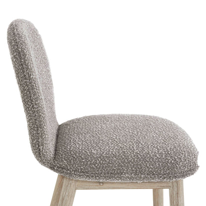 LH Home Oasis Grey Fabric Dining Chair (Set of 2)