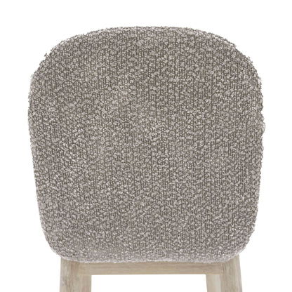 LH Home Oasis Grey Fabric Dining Chair (Set of 2)