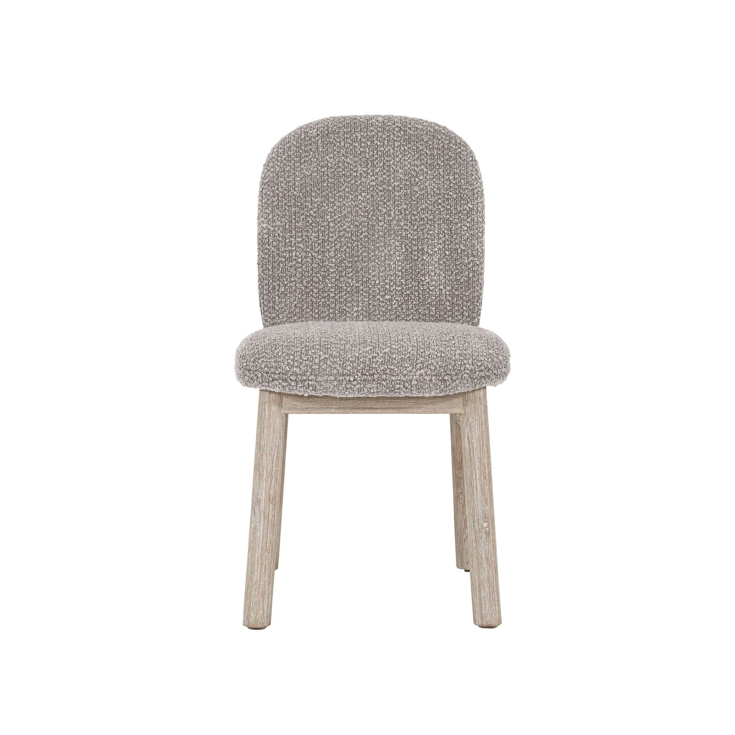LH Home Oasis Grey Fabric Dining Chair (Set of 2)